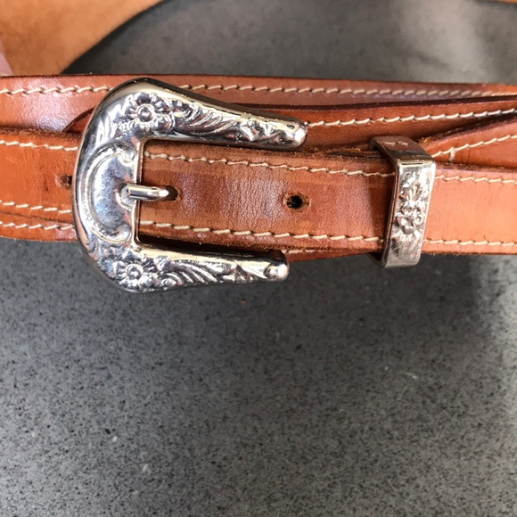 🏜 🌾 Vintage western inspired leather belt - Picture 2 of 9